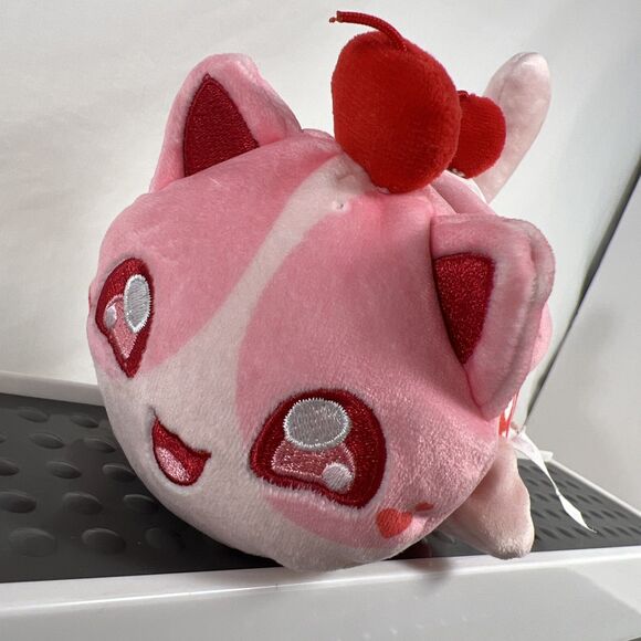 Aphmau MeeMeows Litter 3 Pink Cherry Cupcake Cat 6" Plush Valentines - Picture 6 of 12